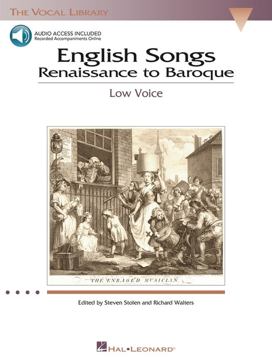 ENGLISH SONGS RENAISSANCE TO BAROQUE LOW BK/OLA