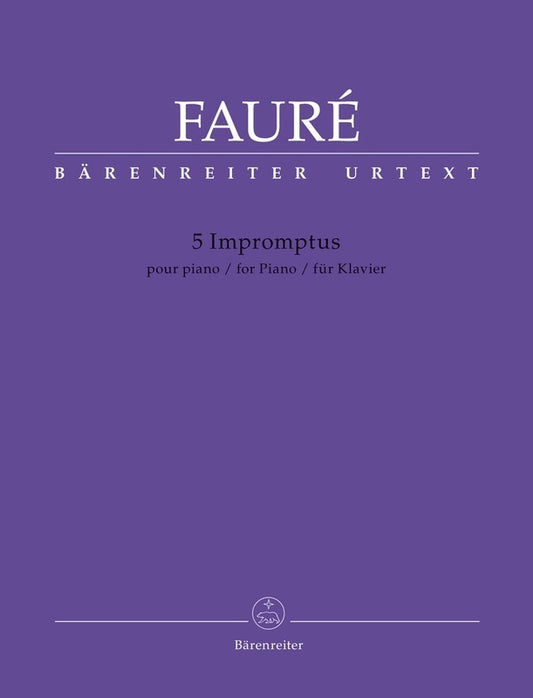 FAURE - 5 IMPROMPTUS FOR PIANO