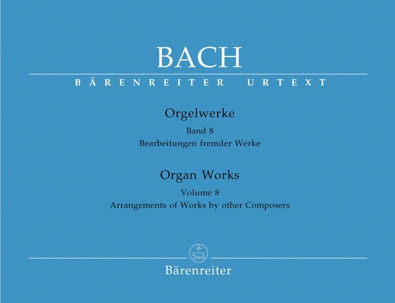 BACH - ORGAN WORKS VOL 8 URTEXT