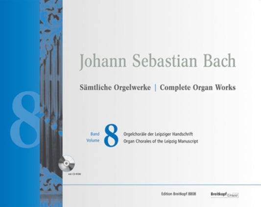 BACH - COMPLETE ORGAN WORKS VOL 8 BK/CD-ROM
