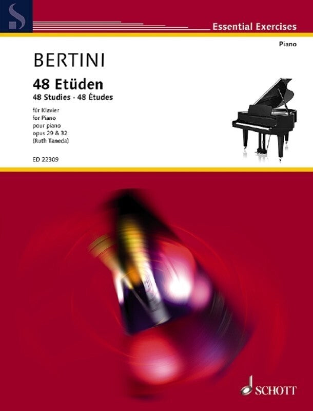 BERTINI - 48 STUDIES OP 29 AND OP 32 PIANO