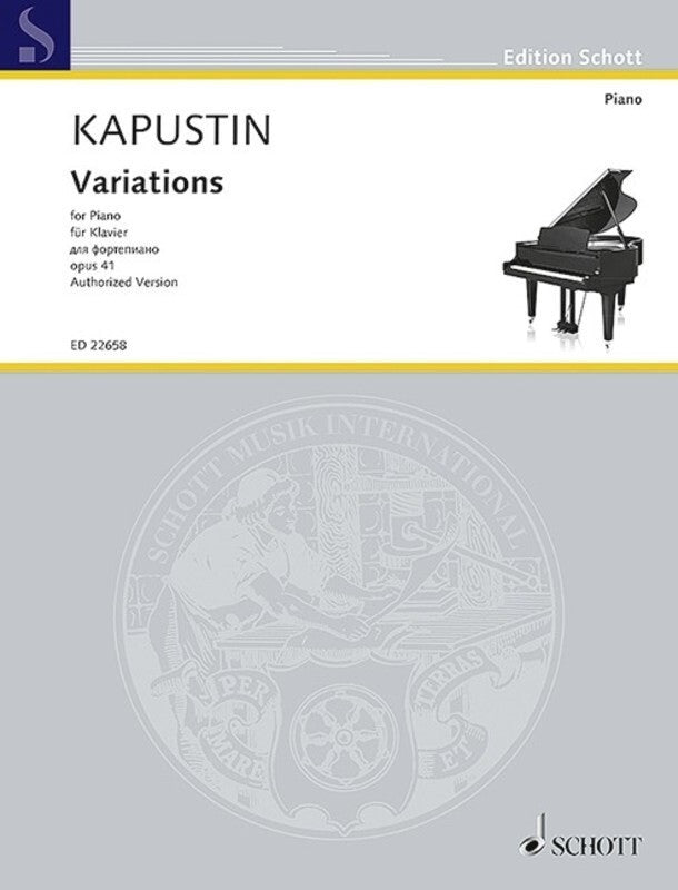 KAPUSTIN - VARIATIONS OP 41 PIANO