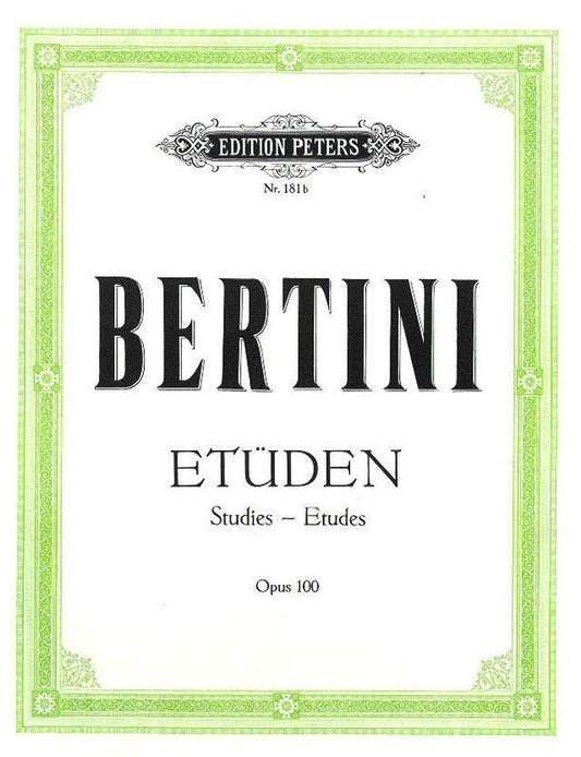 BERTINI - 25 EASY STUDIES 25 OP 100 PIANO