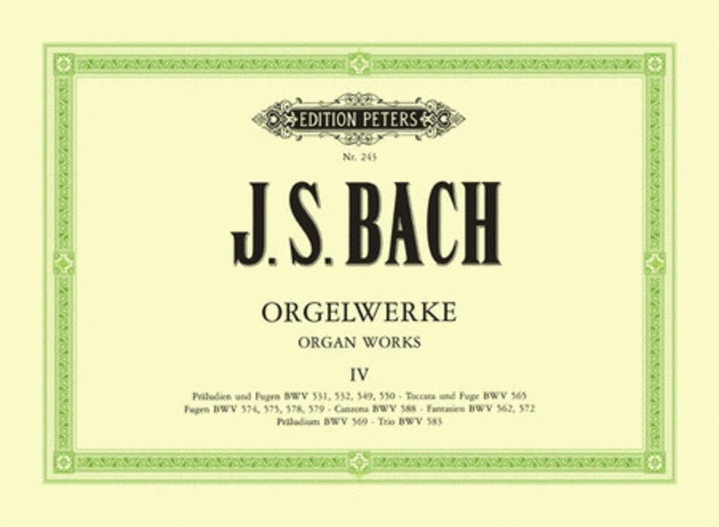 BACH - ORGAN WORKS VOL 4