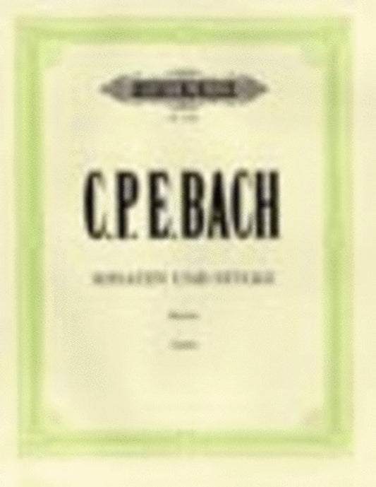 CPE BACH - SONATAS AND PIECES FOR PIANO URTEXT