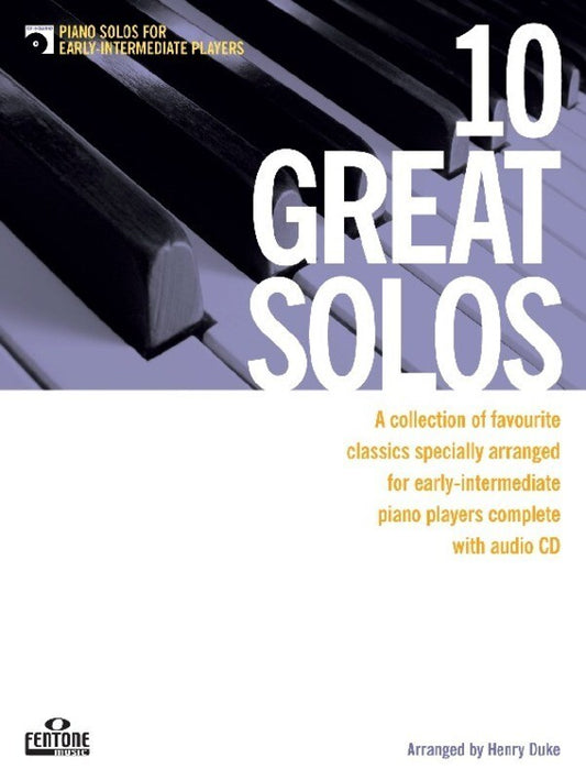 10 GREAT SOLOS PIANO EARLY INTERMEDIATE BK/CD