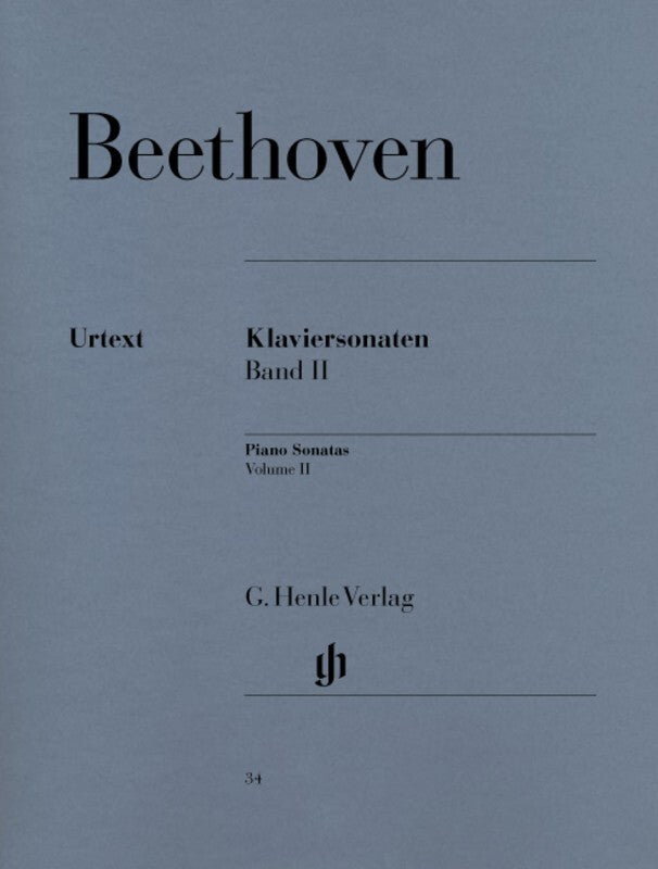 BEETHOVEN - PIANO SONATAS BK 2 URTEXT