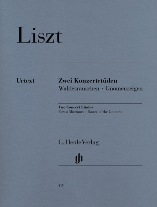 LISZT - 2 CONCERT STUDIES