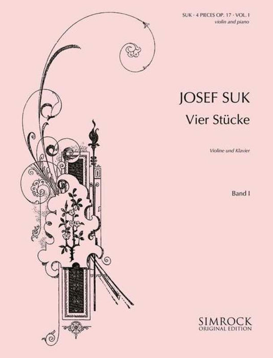 SUK - 4 PIECES OP 17 VOL 1 (NOS 1-2) VIOLIN/PIANO