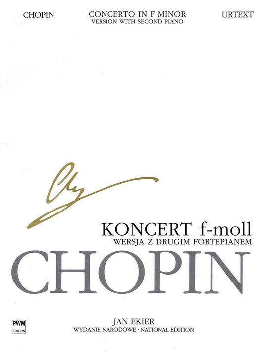 CHOPIN - CONCERTO F MINOR NO 2 OP 21 2P4H NATIONAL ED