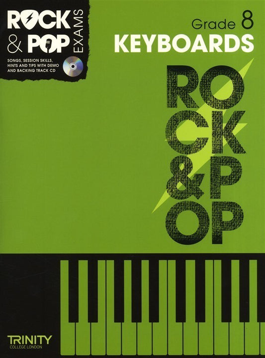 ROCK & POP EXAMS KEYBOARDS GR 8 BK/CD