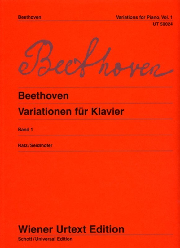 BEETHOVEN - VARIATIONS FOR PIANO VOL 1