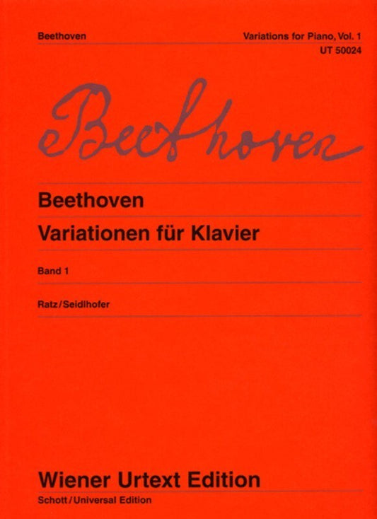 BEETHOVEN - VARIATIONS FOR PIANO VOL 1